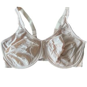Wacoal 855192 Basic Beauty Full Figure Underwire Bra 40DD Nude Unlined Seamless